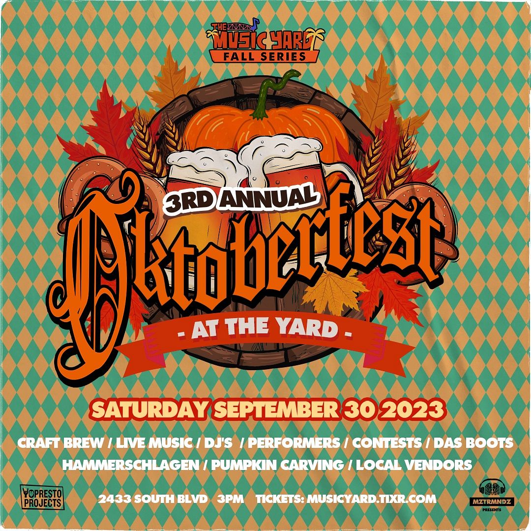 3rd Annual: OKTOBERFEST Tickets at Music Yard in Charlotte by Music ...