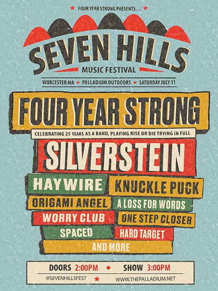 ミュージシャン The Festive Seditionary Seven Seven Hills Music Festival feat. Four Year Strong Tickets at