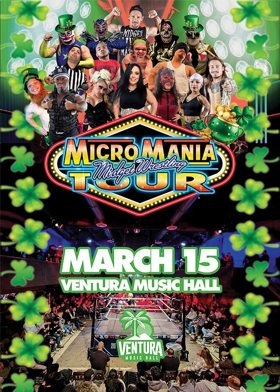 Micro Mania Wrestling Tickets at Ventura Music Hall in Ventura by