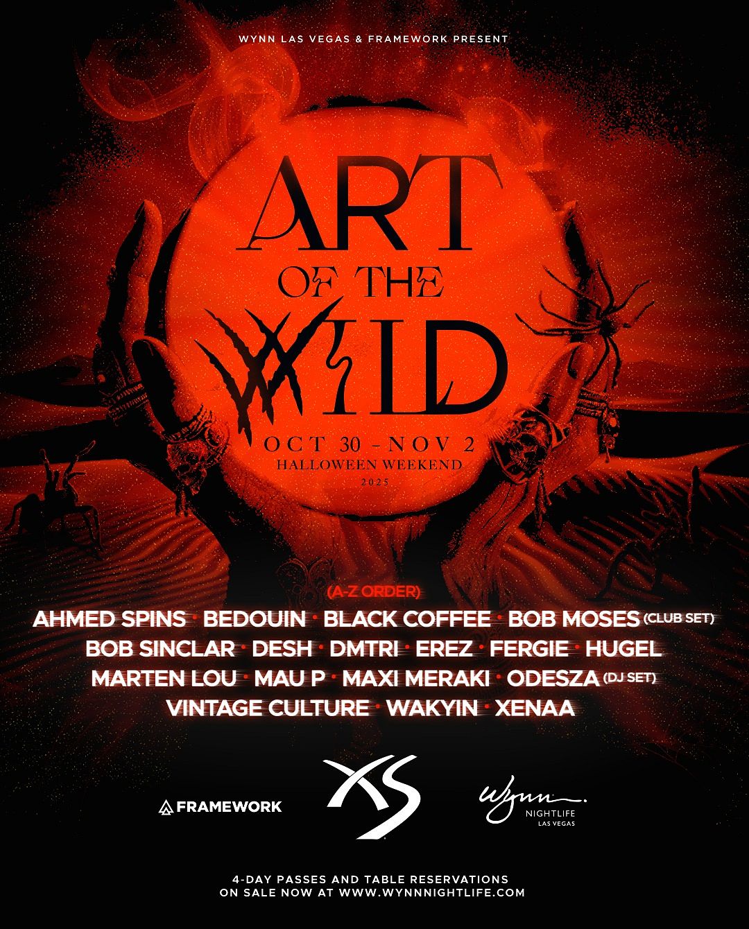 ART OF THE WILD - 4 Day Pass Tickets at XS Nightclub in Las Vegas