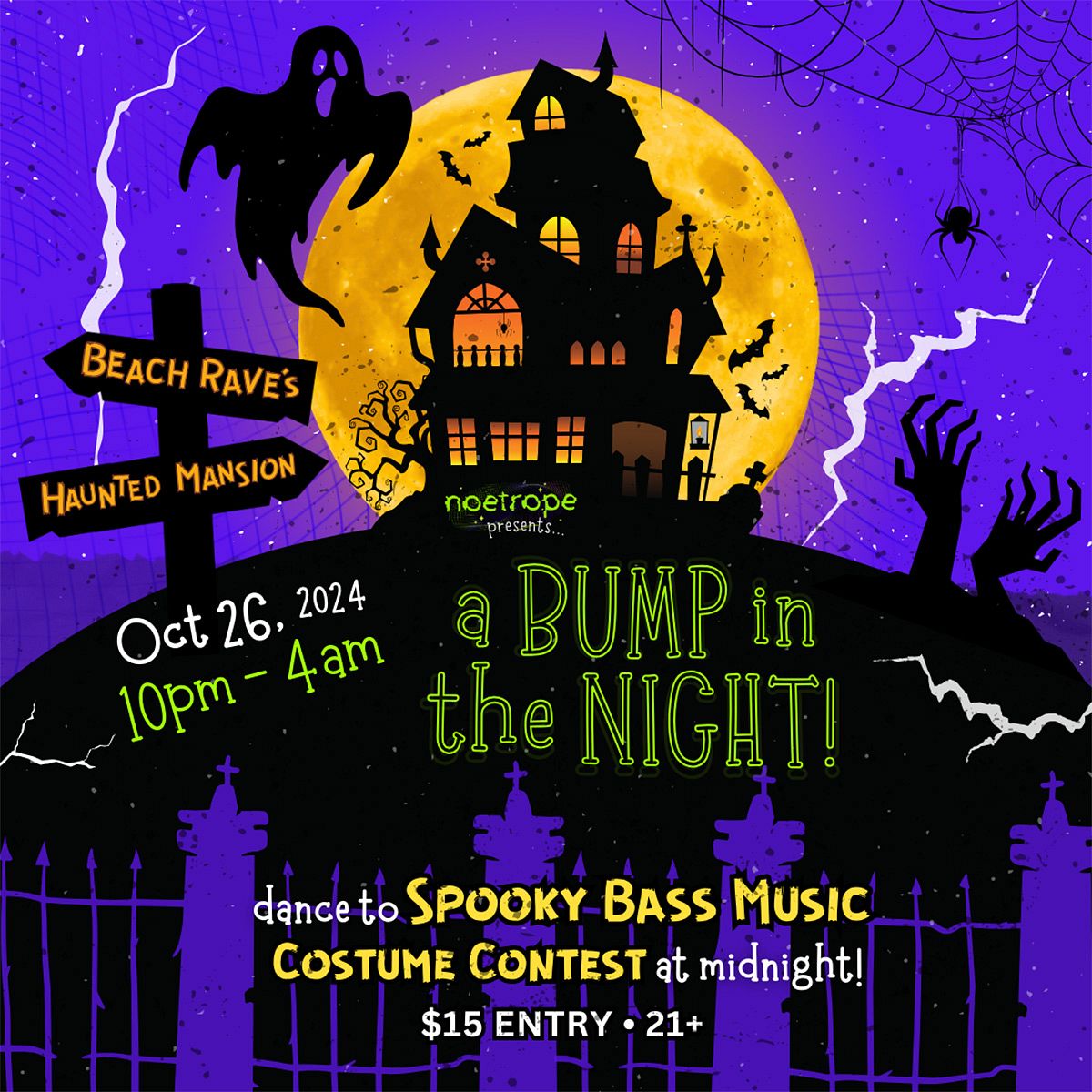 Beach Rave's Haunted Mansion: a Bump in the Night Tickets at Anchor ...