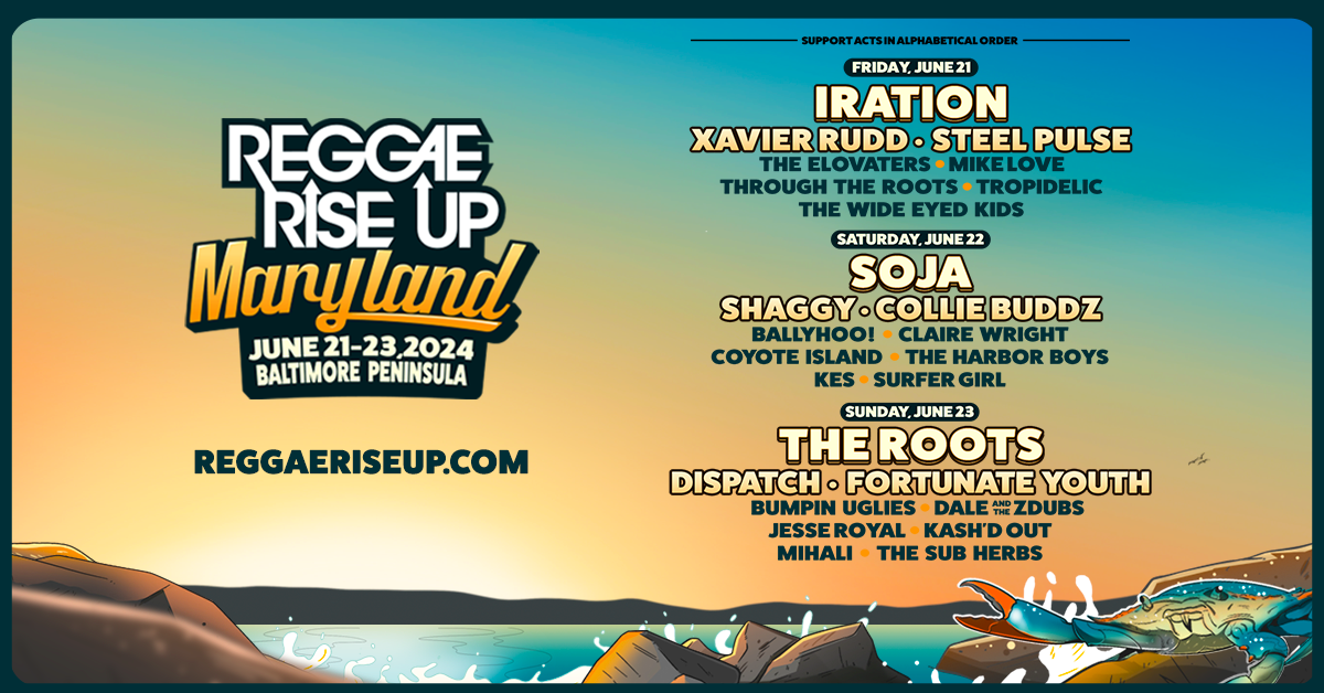 Reggae Rise Up Maryland Festival 2024 Tickets at Baltimore Peninsula in