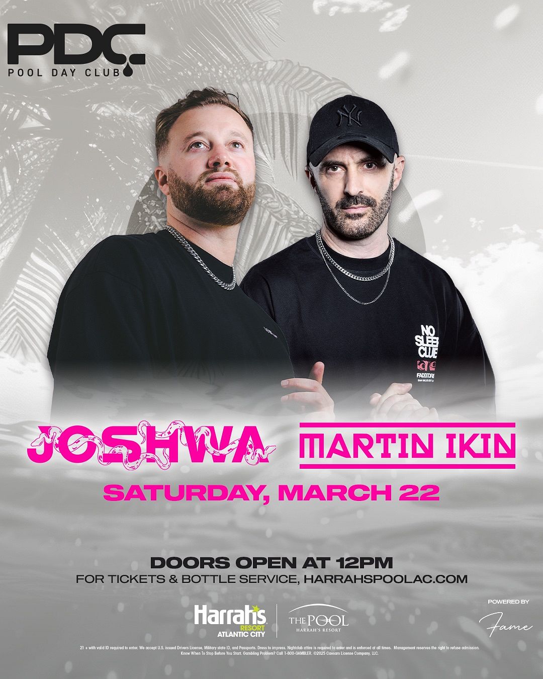 JOSHWA & MARTIN IKIN at The Pool at Harrah's Resort Atlantic City Saturday, March 22, 2025