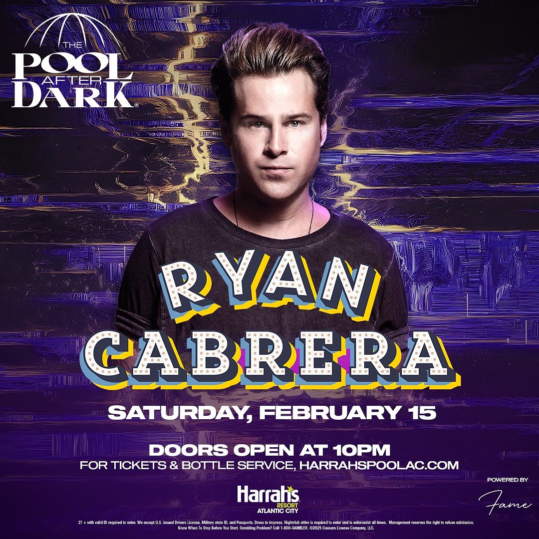 RYAN CABRERA at The Pool After Dark Saturday, February 15, 2025