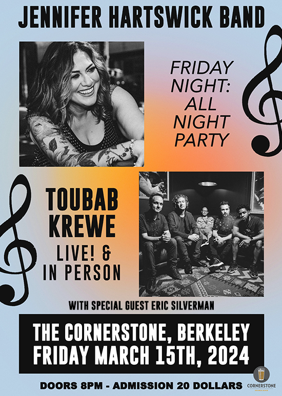 Jennifer Hartswick Band and Toubab Krewe Tickets at Cornerstone in ...