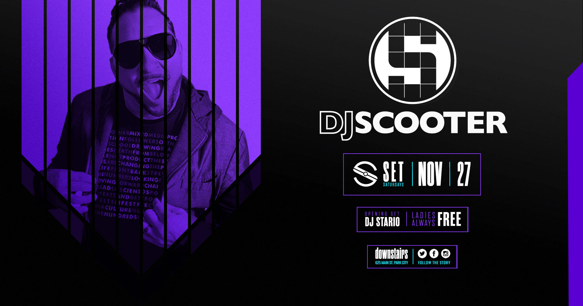 Set Saturdays With Dj Scooter Tickets At Downstairs In Park City By Downstairs Park City Tixr 7253