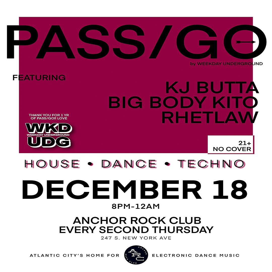 Pass/Go - MONTHLY DJ DANCE PARTY Tickets at Anchor Rock Club in ...