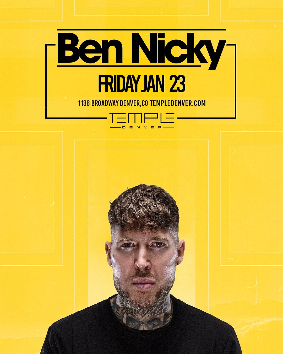 Ben Nickerson Rapper Ben Nicky Tickets at Temple Nightclub in Denver by Temple Nightclub ...