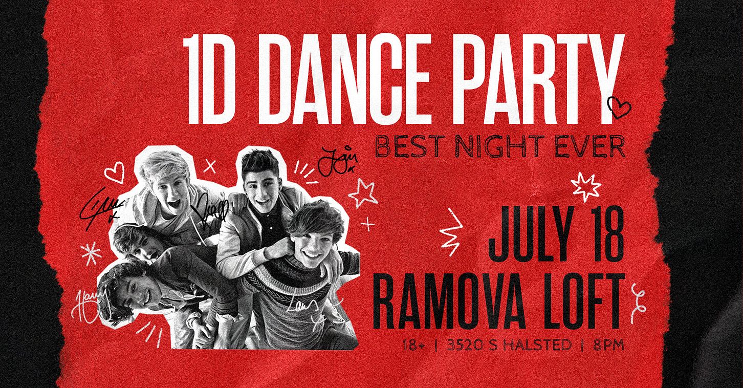 Best Night Ever: 1D Dance Party Tickets at Ramova Loft in Chicago by ...