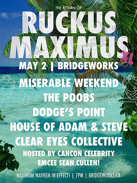 Feat. Dodge's Point + The Poobs + Miserable Weekend + Clear Eyes Collective + House of Adam and Steve