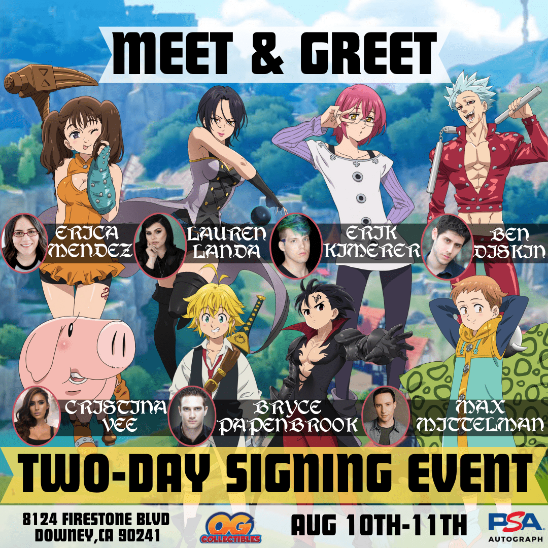 Seven Deadly Sins Meet & Greet Signing Tickets at OG Collectibles in Downey  by OG Collectibles | Tixr