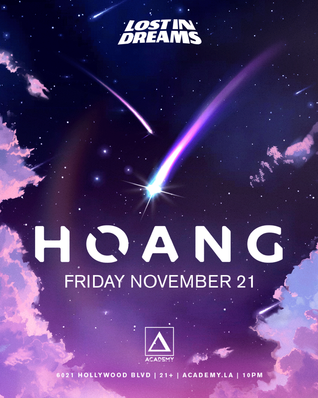HOANG Tickets at Academy Nightclub in Los Angeles by Academy | Tixr