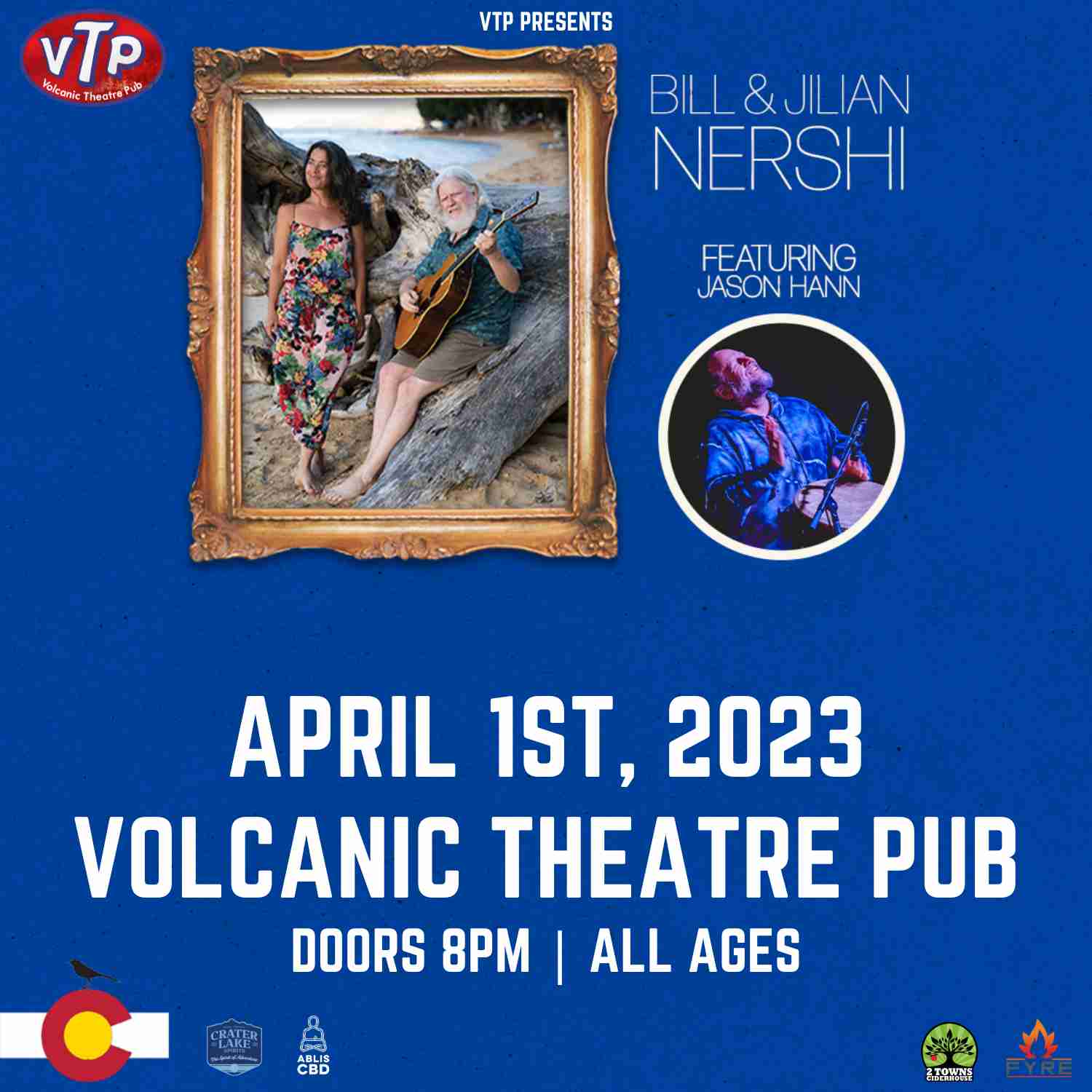 Bill & Jilian Nershi featuring Jason Hann Tickets at Volcanic Theater ...