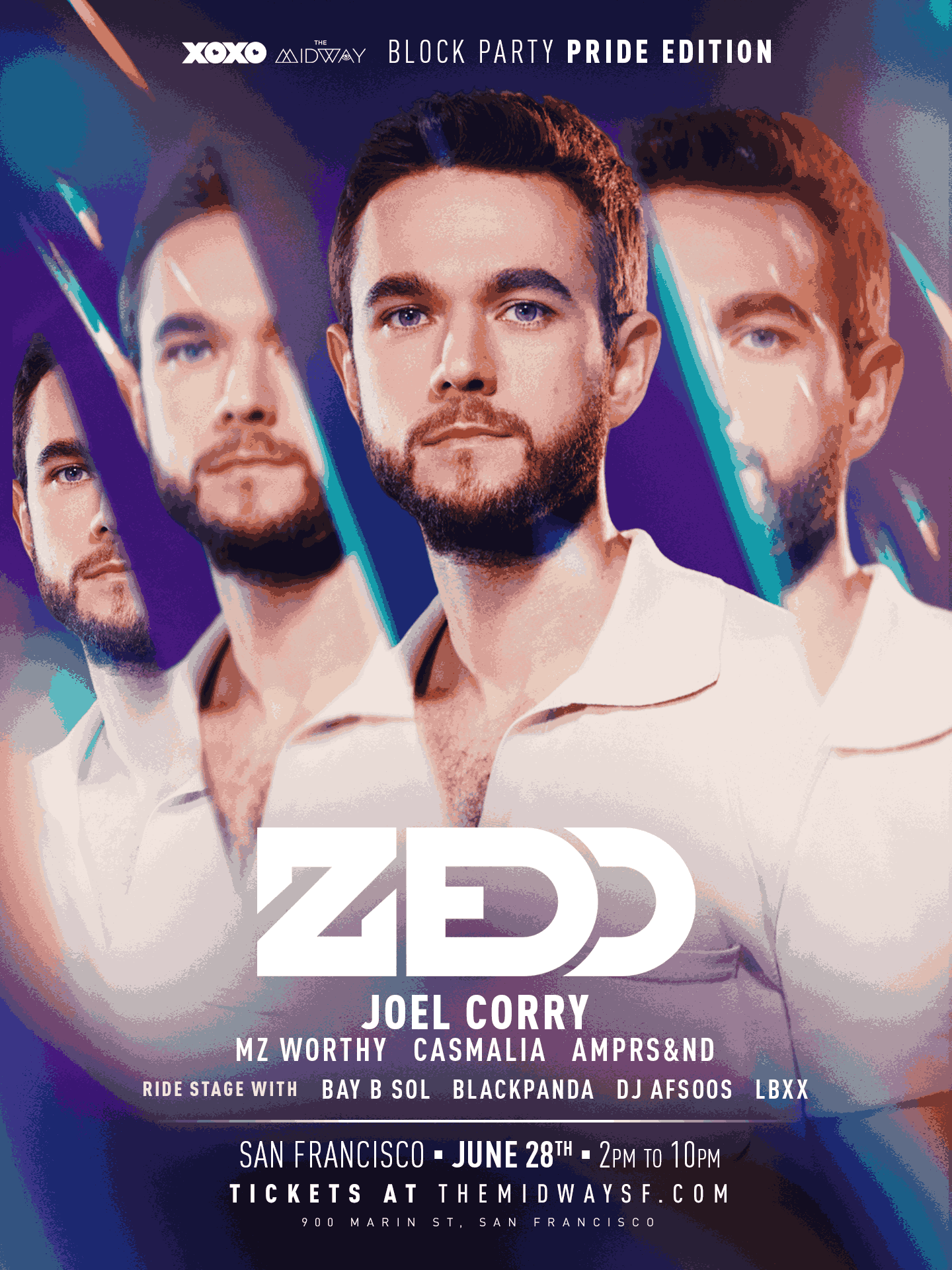 Zedd Pride Weekend Block Party Tickets at The Midway in San