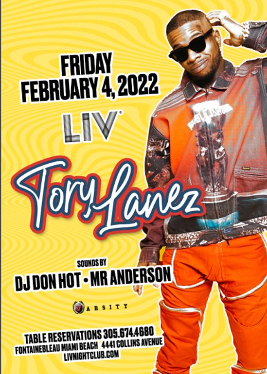 Tory Lanez Tickets at LIV in Miami Beach by LIV Tixr