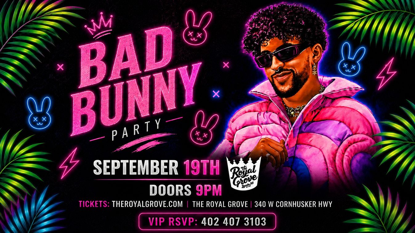 【激レア】「BAD BUNNY」ロンT & リストバンド　VIPエリアで配布 Bad Bunny Party | The Royal Grove Tickets in Lincoln | Tixr