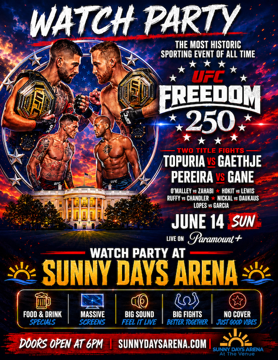 Sunny Days Arena Tickets & Events | Tixr