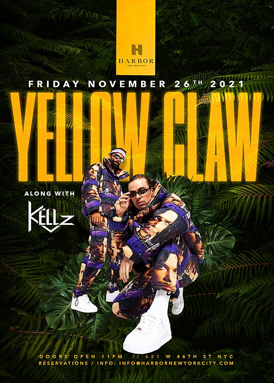 Harbor Presents Yellow Claw Tickets at Harbor in Manhattan