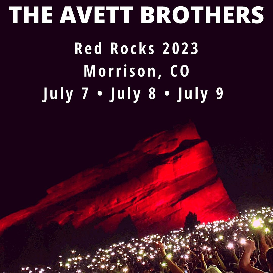 Avett Brothers Live at Red Rocks Tickets at Red Rocks Amphitheatre in