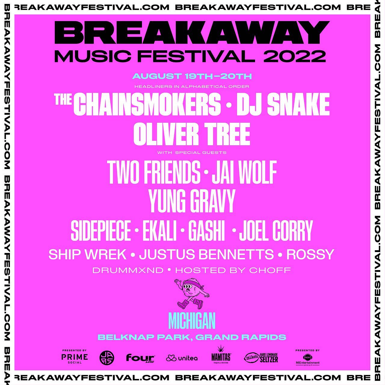 Breakaway Music Festival Michigan 2022 Tickets at Belknap Park in