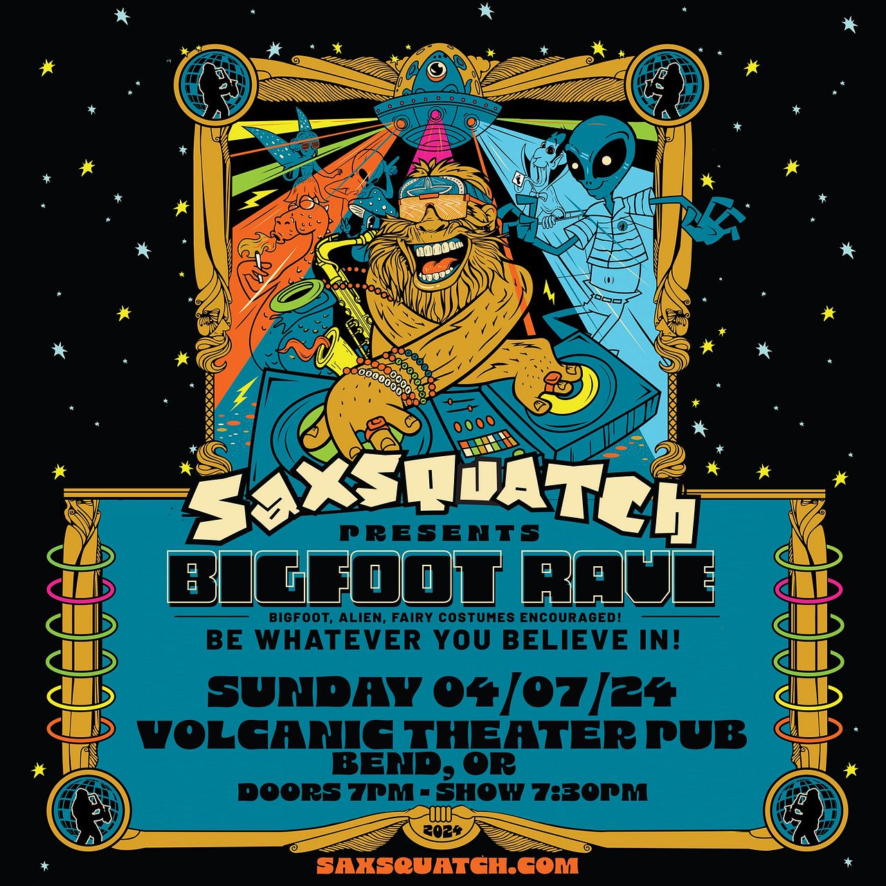 Saxsquatch Presents Bigfoot Rave Tickets At Volcanic Theater Pub In ...