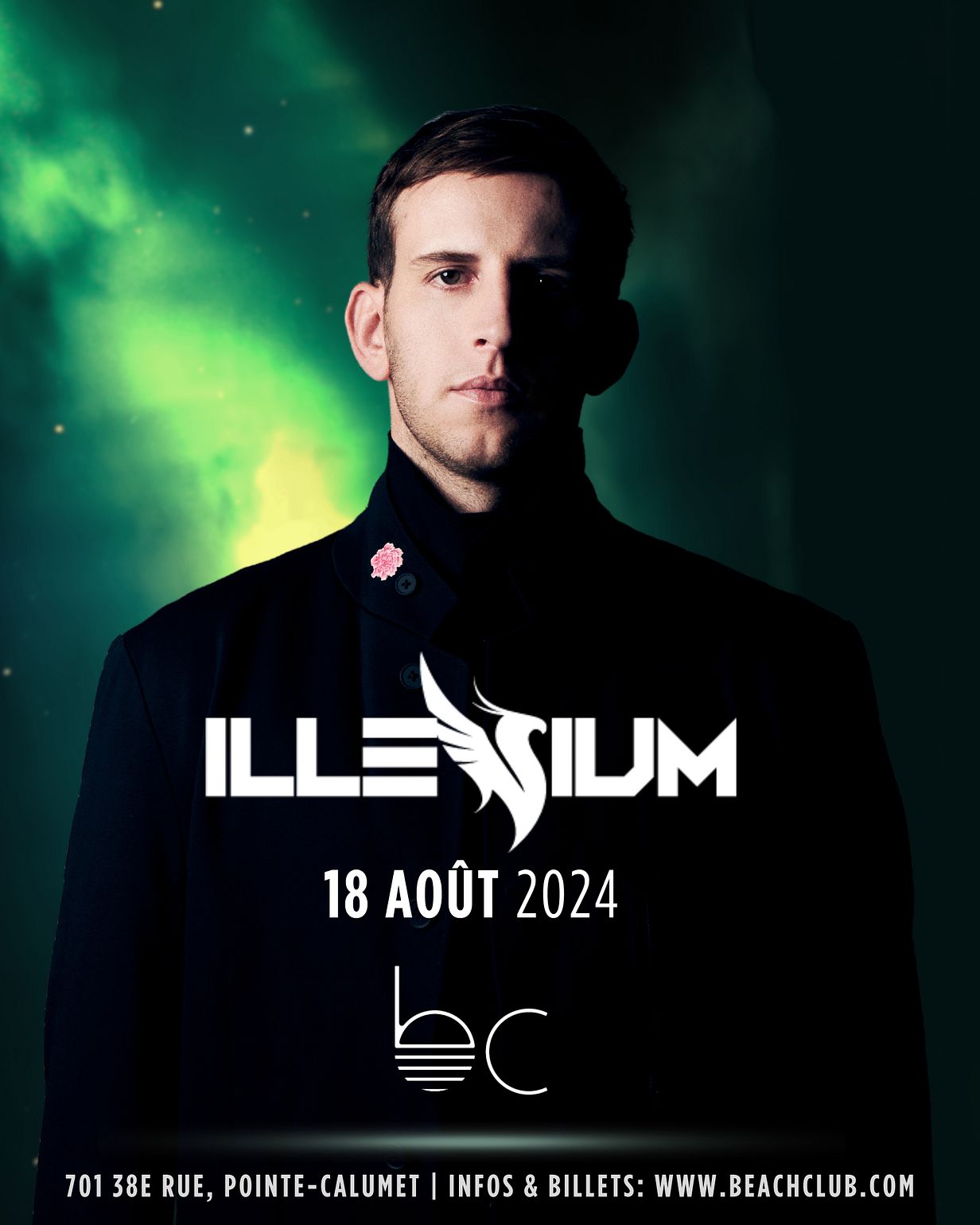 Illenium Tickets at Beachclub in Pointe-Calumet by Beachclub | Tixr