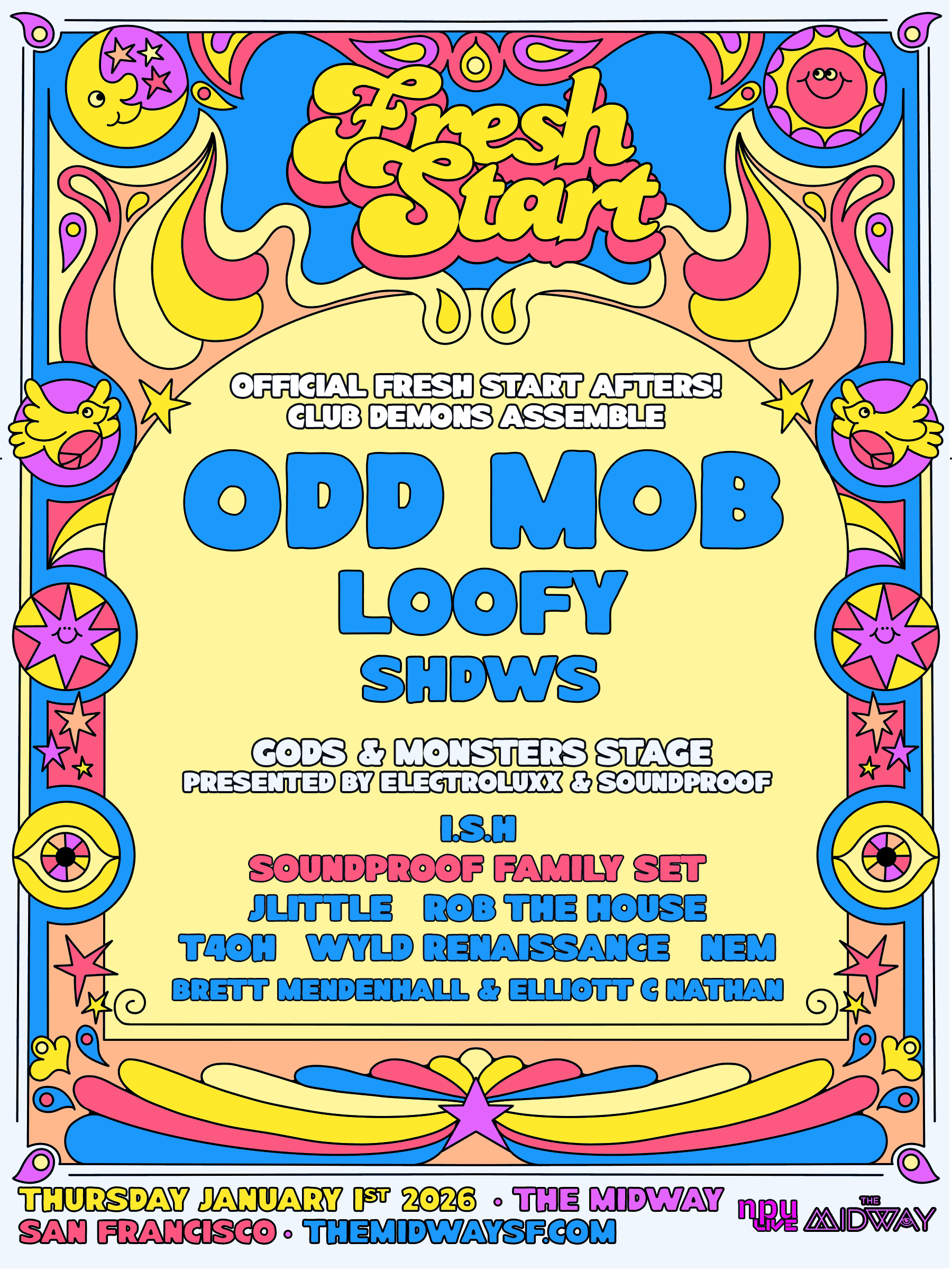 Fresh Start Afters: Odd Mob Tickets at The Midway in San Francisco