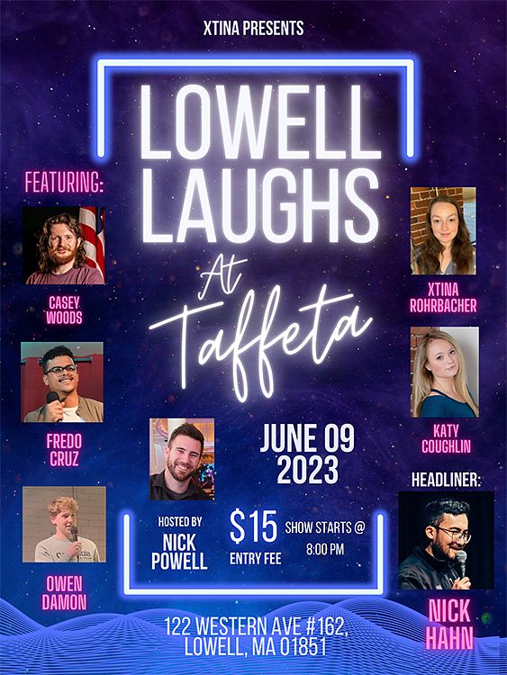 Lowell Laughs Tickets at Taffeta in Lowell by Taffeta Tixr