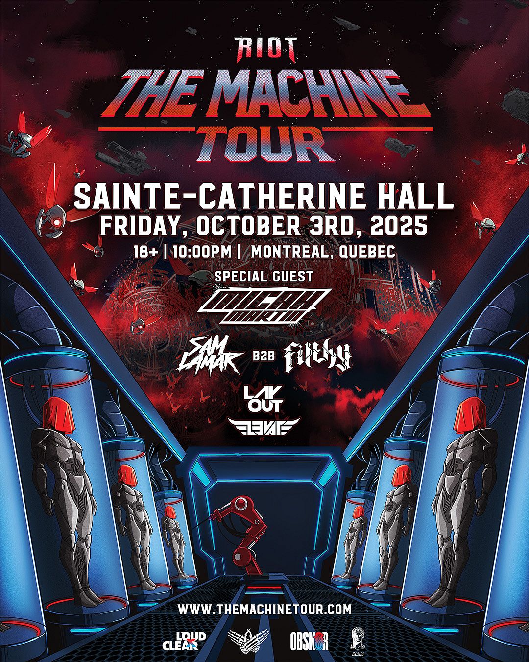 RIOT: THE MACHINE TOUR Tickets at Sainte Catherine Hall in