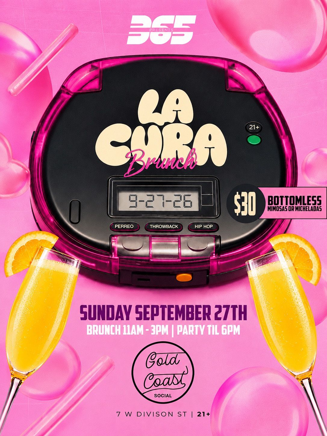 LA CURA BRUNCH SUNDAYS (21+) flyer
