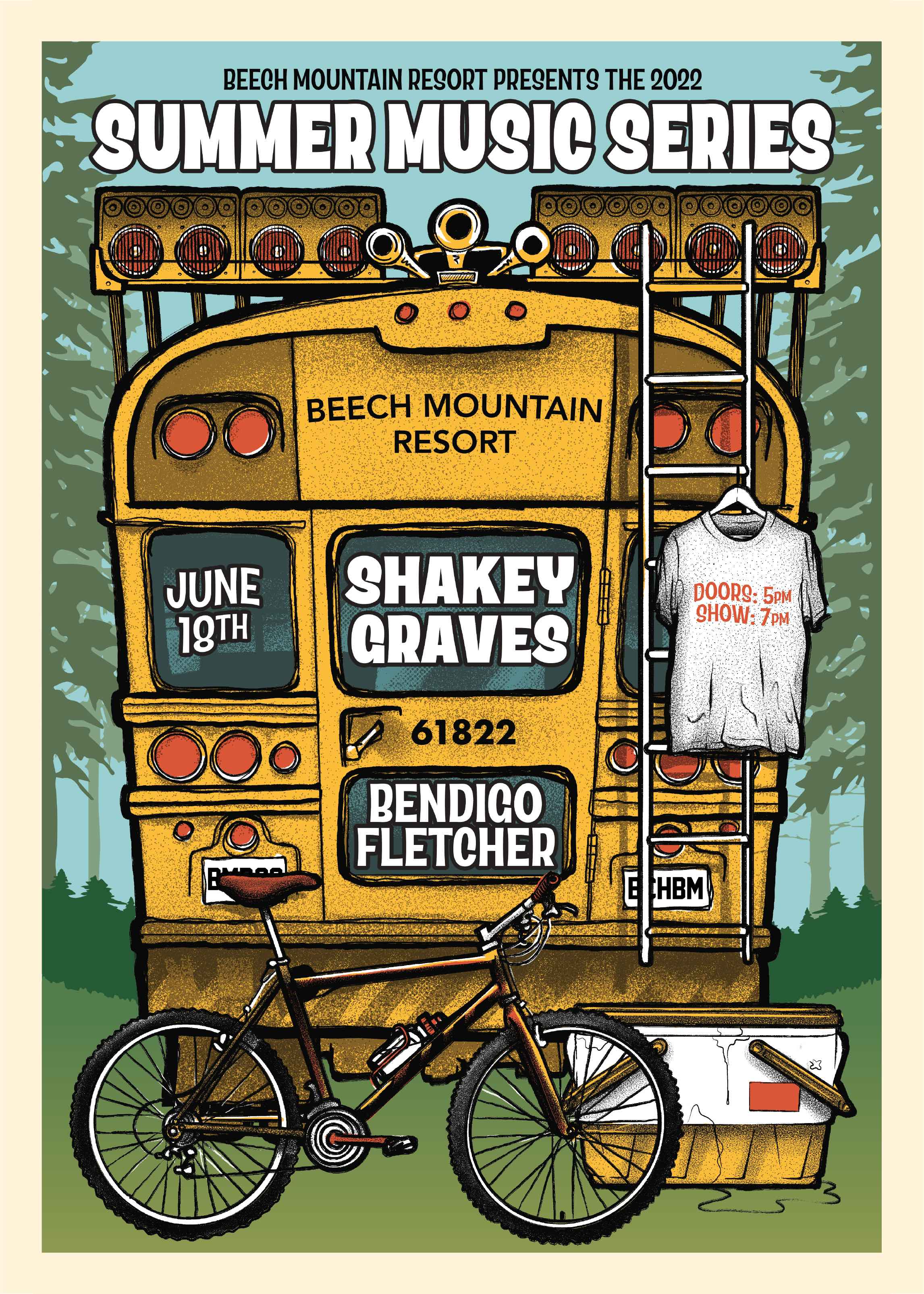 Shakey Graves with Bendigo Fletcher Tickets at Beech Mountain Ski