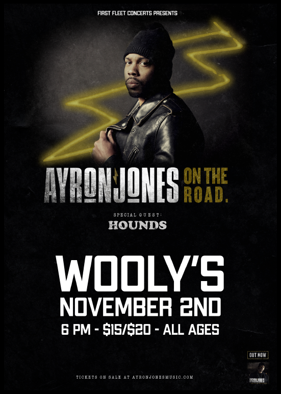 Ayron Jones On The Road Tour Tickets at Wooly's in Des Moines by