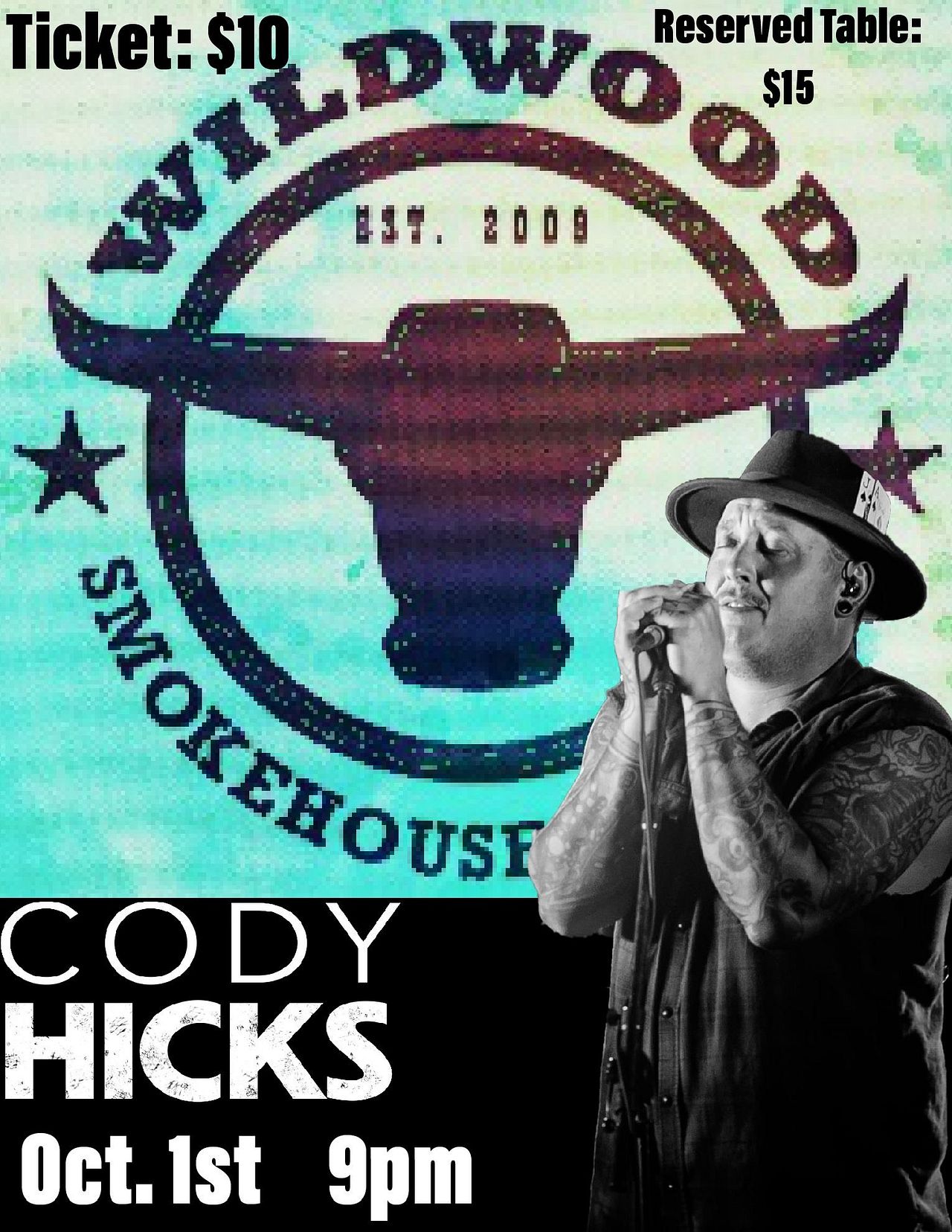 Cody Hicks LIVE at Wildwood Tickets at Wildwood in Iowa City by ...