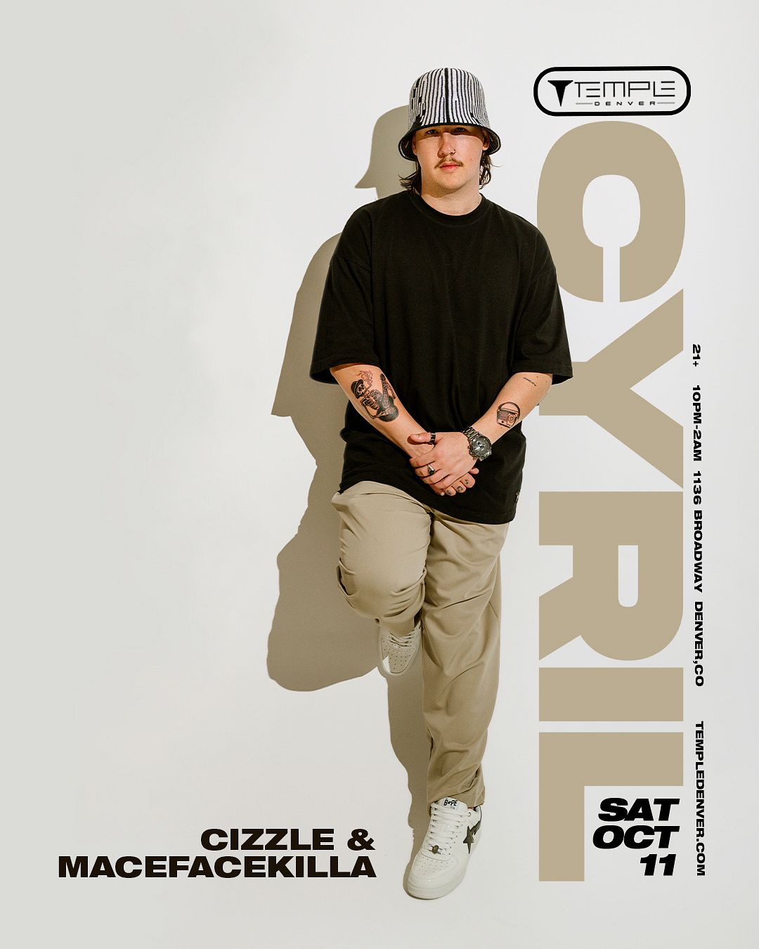 Cyril Tickets at Temple Nightclub in Denver by Temple Nightclub Denver ...