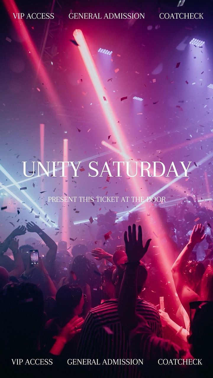 Unity - Saturday Tickets at Club Unity in Montréal by Club Unity | Tixr
