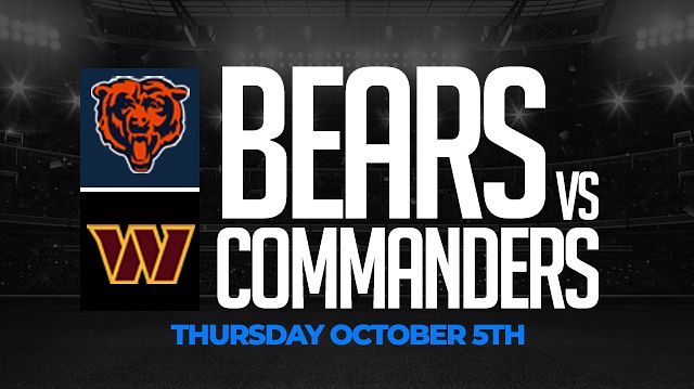 Thursday Night Football Bears vs Commanders, NAVE Lounge & Entertainment,  Ashtabula, October 5 to October 6