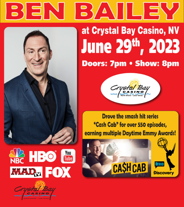 RTC Presents Ben Bailey Tickets at The Crown Room in Crystal Bay by