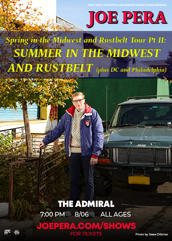 Joe Pera Summer In The Midwest & Rustbelt Tour Tickets at The Admiral