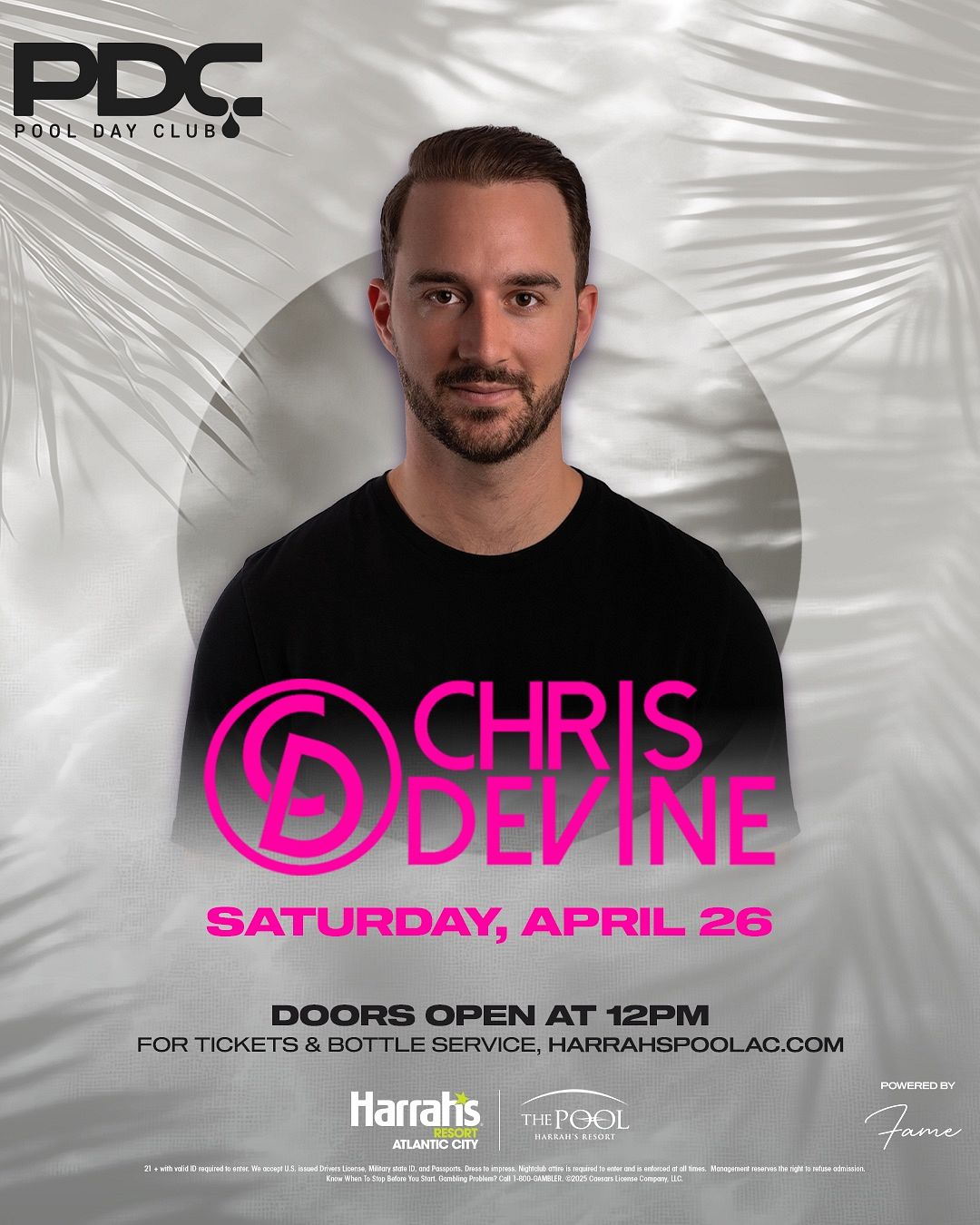 CHRIS DEVINE at The Pool at Harrah's Resort Atlantic City Saturday, April 26, 2025