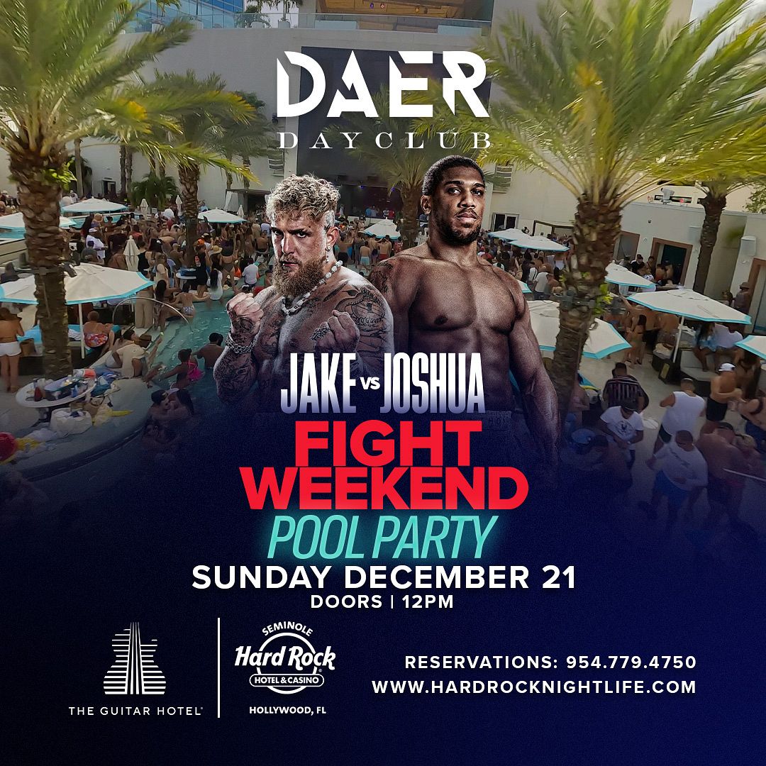 daer day club dress code Fight Weekend | DAER Dayclub Tickets at DAER Dayclub South Florida in  Hollywood by DAER Dayclub South Florida