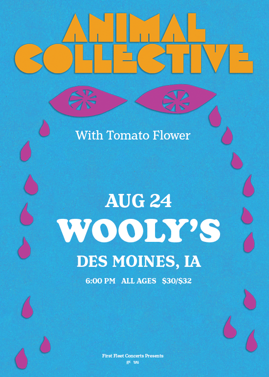 Animal Collective Tickets at Wooly's in Des Moines by First Fleet