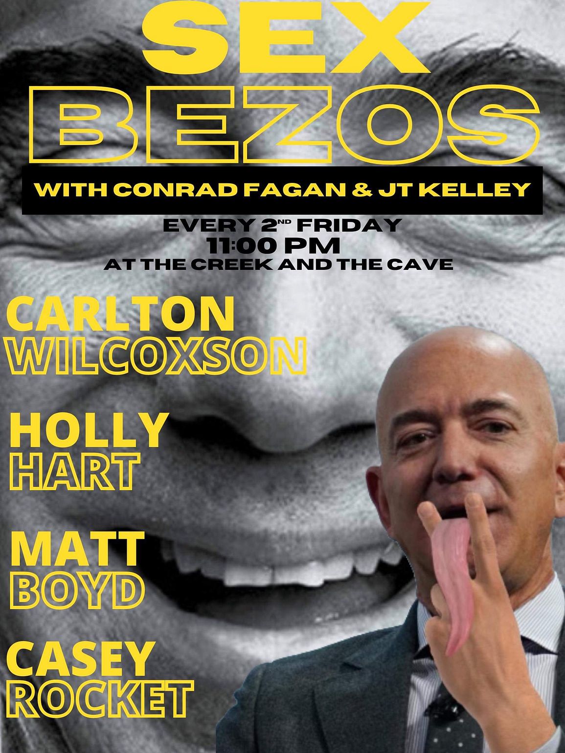 Sex Bezos Tickets at The Creek and The Cave in Austin by The Creek and The Cave Tixr