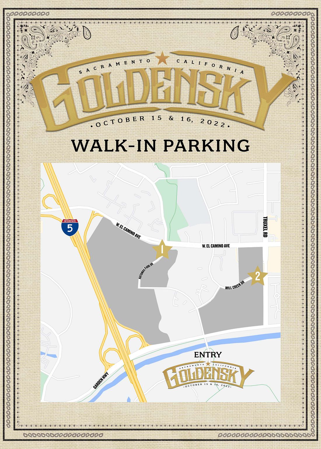 GoldenSky WalkIn Parking Tickets at Discovery Park Natomas Walkin