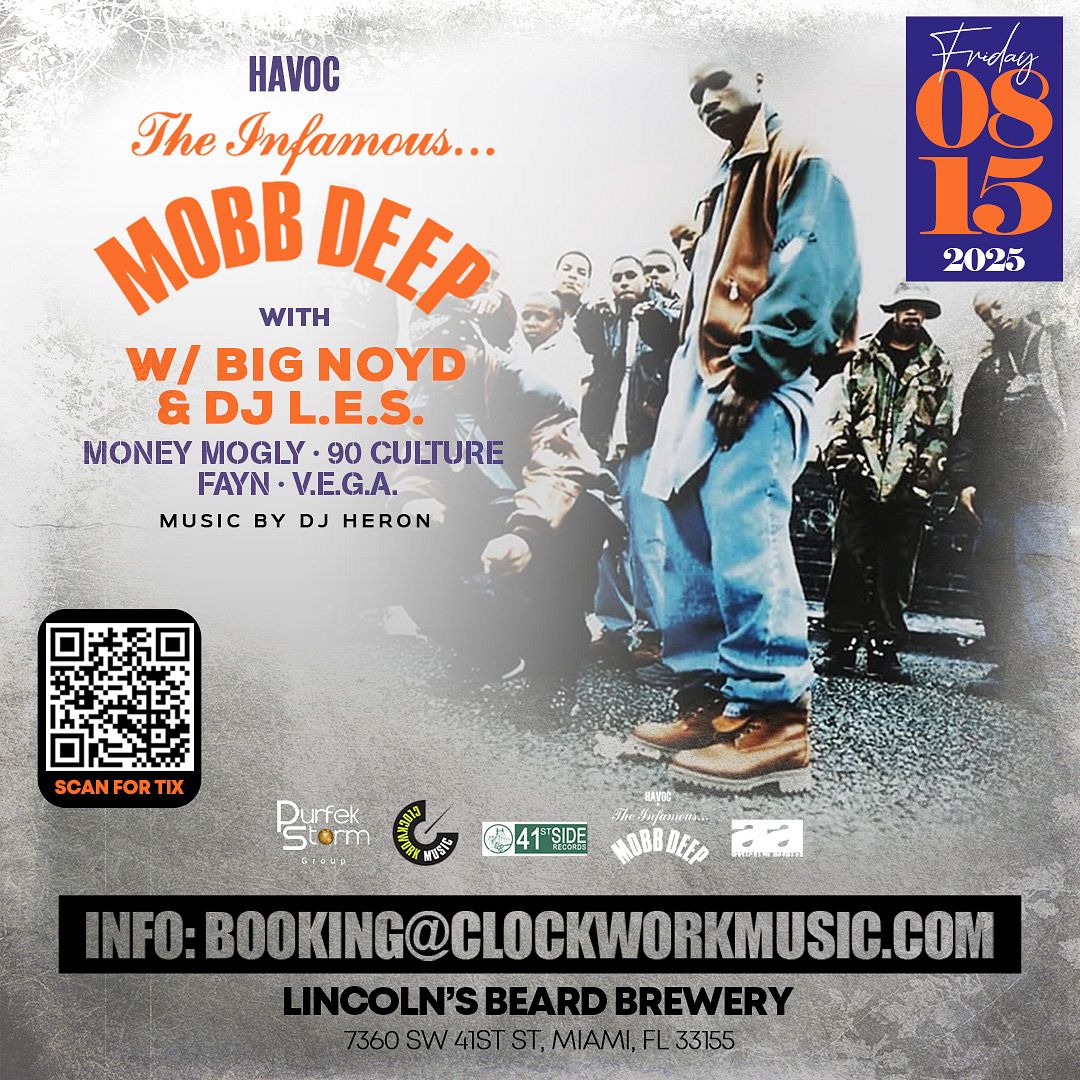 MOBB DEEP LIVE IN MIAMI Tickets at Lincolns Beard Brewing in Miami