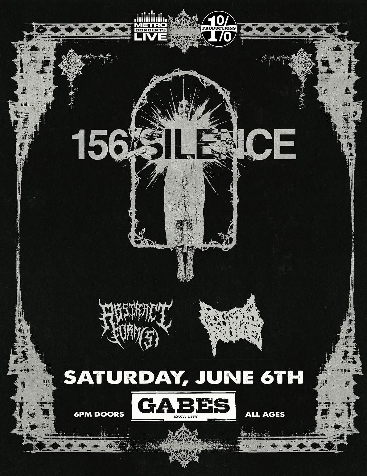 156/Silence w/ Abstract Forms & Piss Nuke Tickets at Gabe's in