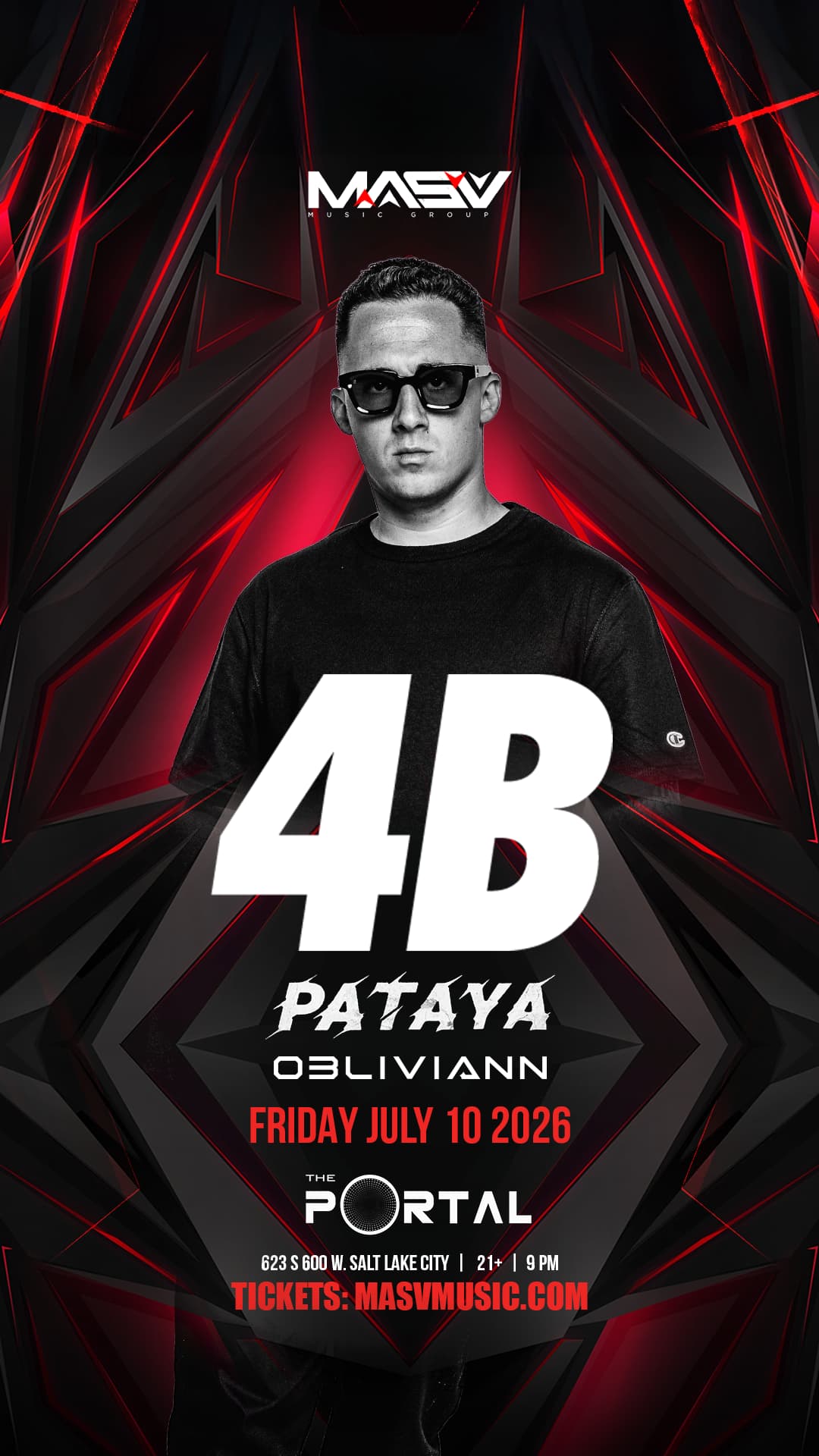 4B at The Portal Tickets at The Portal in Salt Lake City by MASV