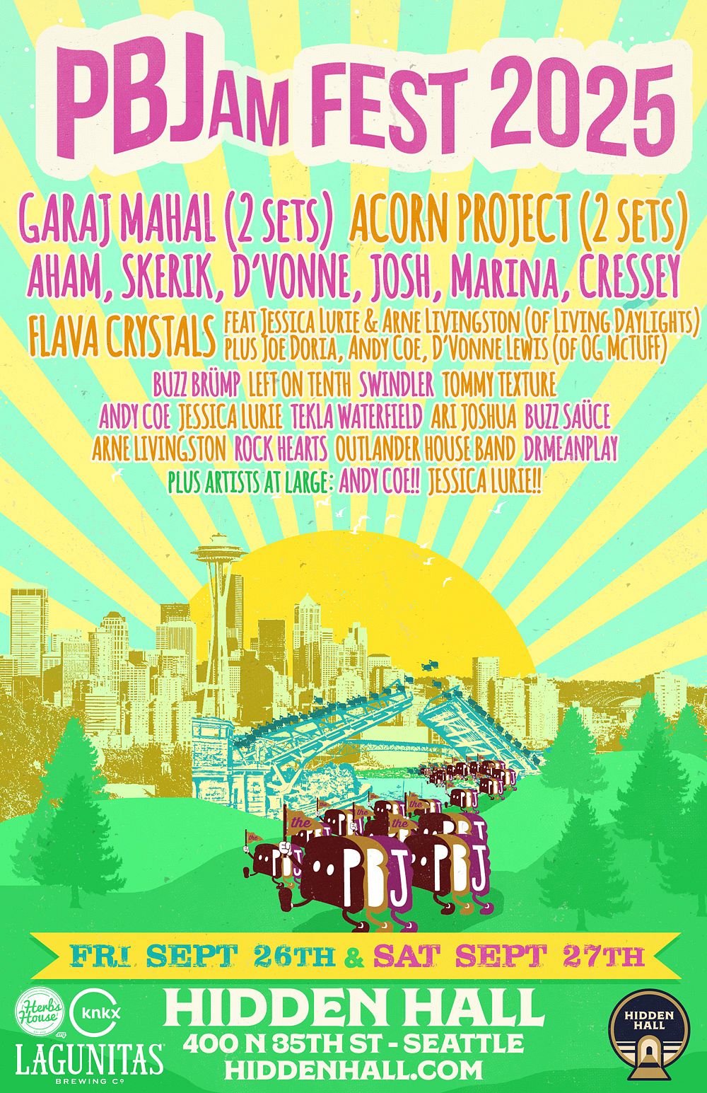 PBJam FEST 2025!! Tickets at Hidden Hall in Seattle by Hidden Hall