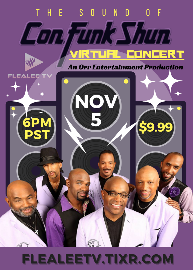CON FUNK SHUN VIRTUAL CONCERT Tickets at Your Computer or Mobile Device