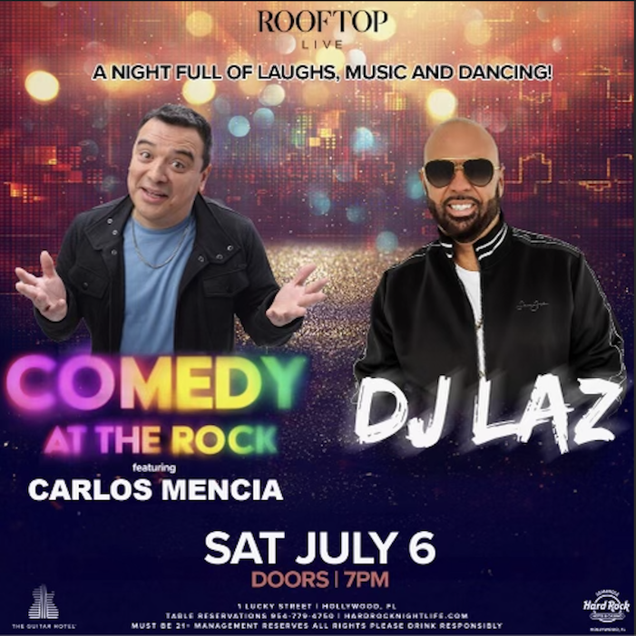 Comedy + DJ Laz | Rooftop Live- Hard Rock Holly Tickets at Rooftop Live ...