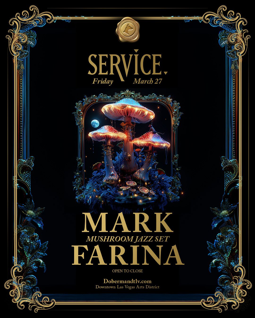 SERVICE. w/ MARK FARINA (Mushroom Jazz Set) Tickets at Doberman